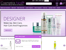 Tablet Screenshot of cosmeticsnow.com